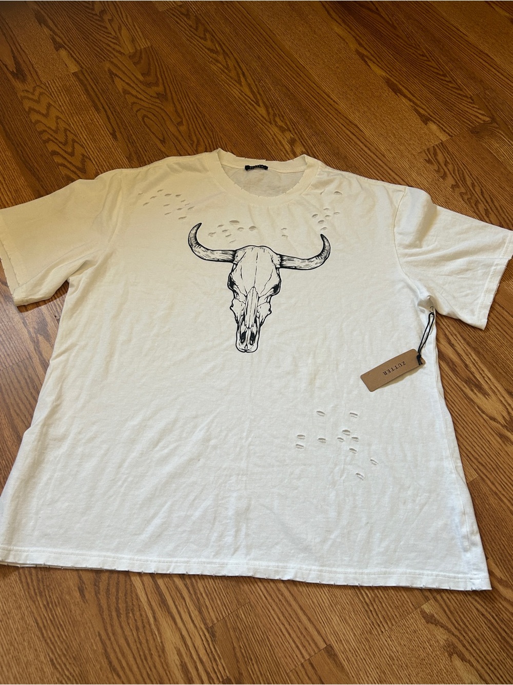 Oversized Graphic Skull T-Shirt